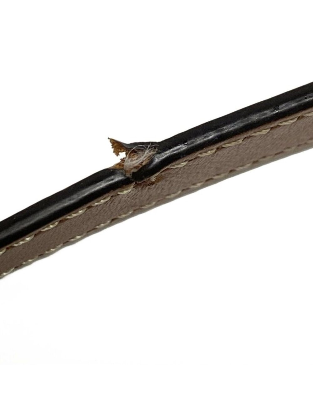 ★SOLD★ Celine Shoulder Bag Mini Triomphe Black Dark Brown Leather - Picture 12 of 15